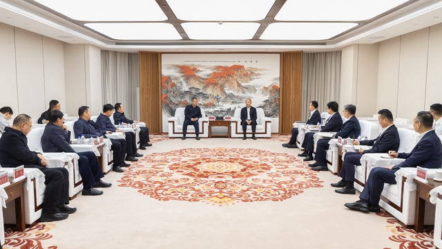 莫鼎革會見渭南市委副書記、市長陳曉勇