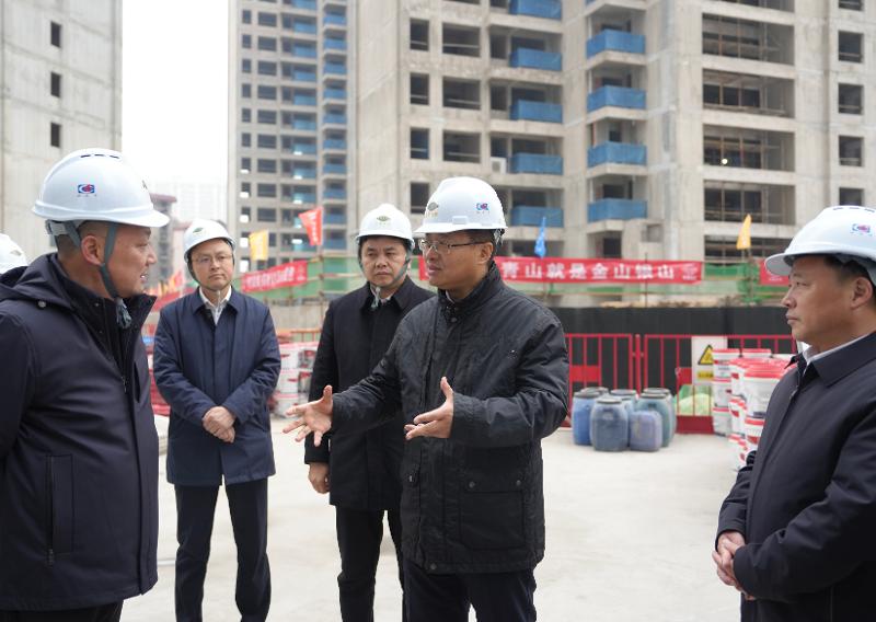2024年12月26日，湖南省委常委、岳陽市委書記謝衛(wèi)江到四化建南區(qū)改造項(xiàng)目九禧府樓盤調(diào)研