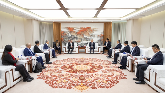 莫鼎革與安哥拉駐華大使內圖、Sonangol代表團舉行會談